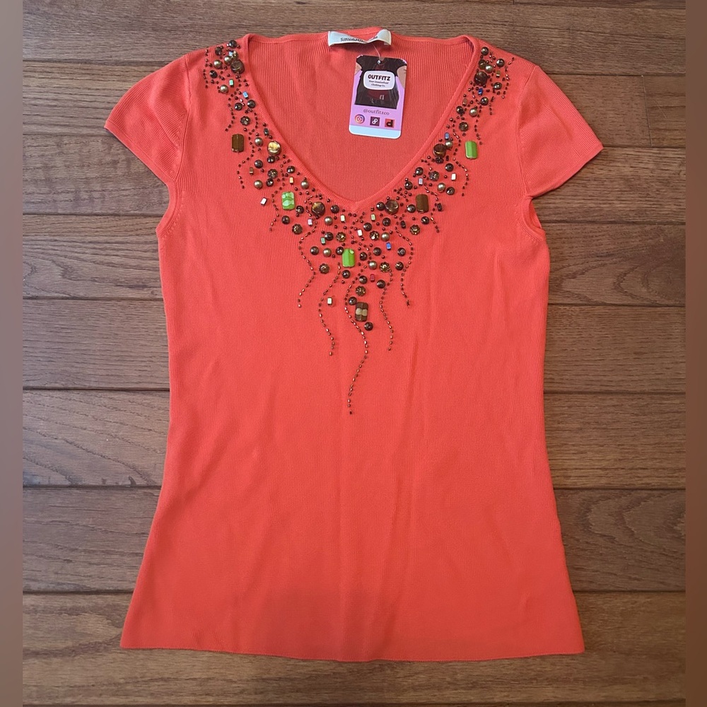 Y2K fairy beaded top